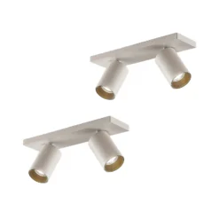 Arcchio foco Brinja, set de 2, blanco, angular, 2 luces, GU10