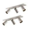 Arcchio foco Brinja, set de 2, blanco, angular, 3 luces, GU10