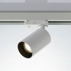 Arcchio Foco de riel Brinja, blanco, Ø 6 cm, trifásico, GU10