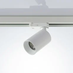 Arcchio Foco de riel Brinja, blanco, Ø 6 cm, trifásico, GU10