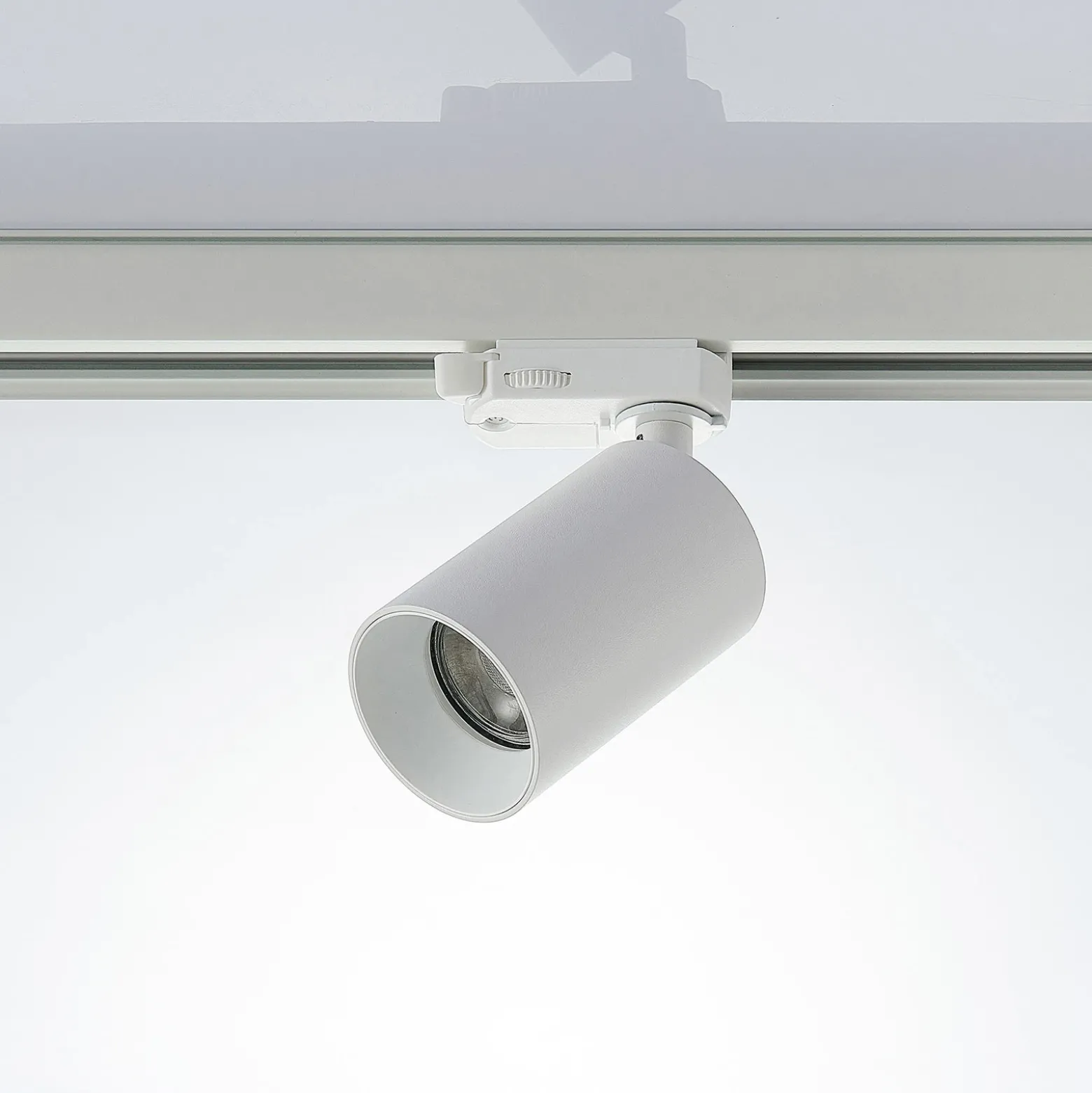 Arcchio Foco de riel Brinja, blanco, Ø 6 cm, trifásico, GU10