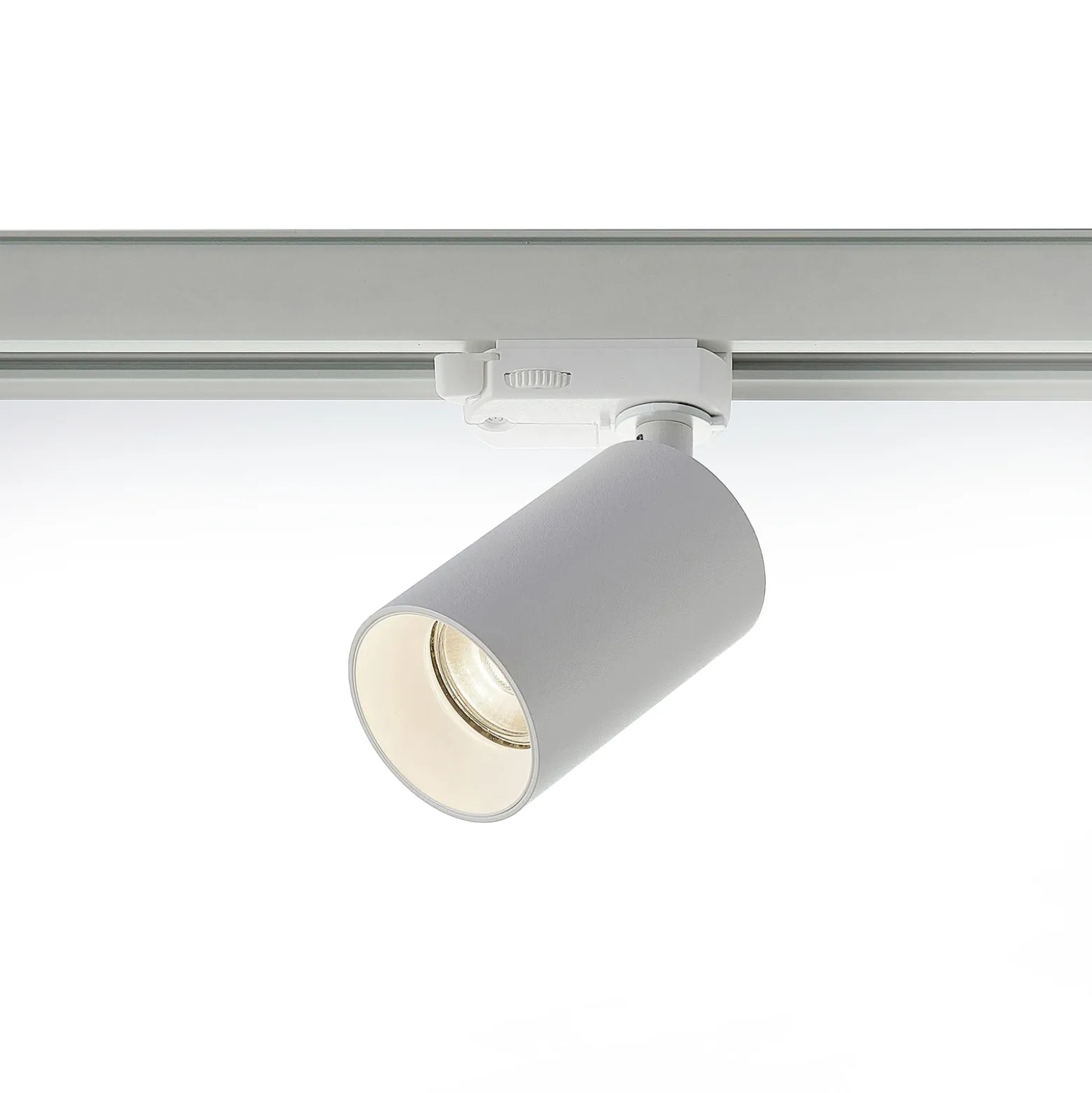 Arcchio Foco de riel Brinja, blanco, Ø 6 cm, trifásico, GU10