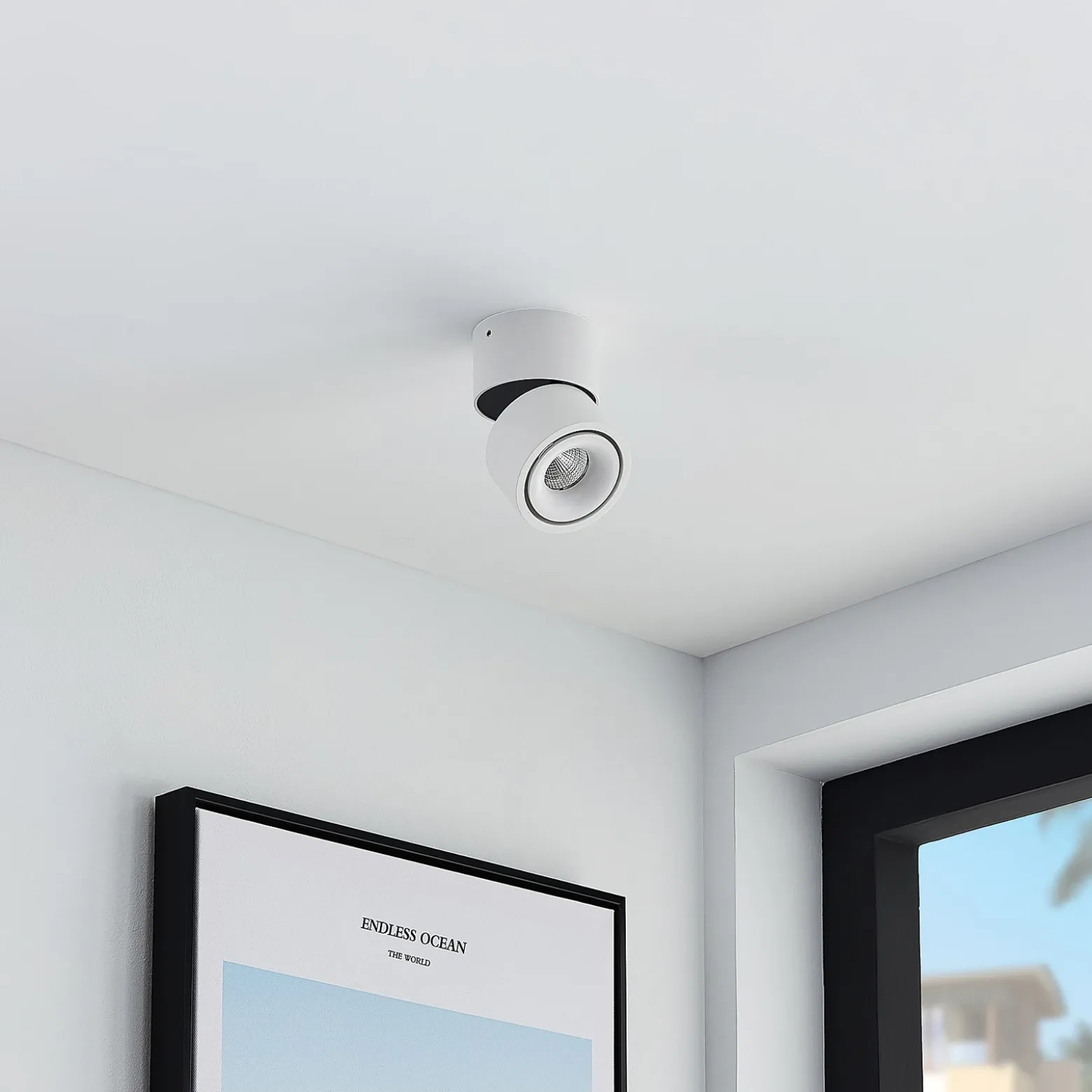 Arcchio Foco downlight LED Rotari, blanco, 1 luz, 681 lm