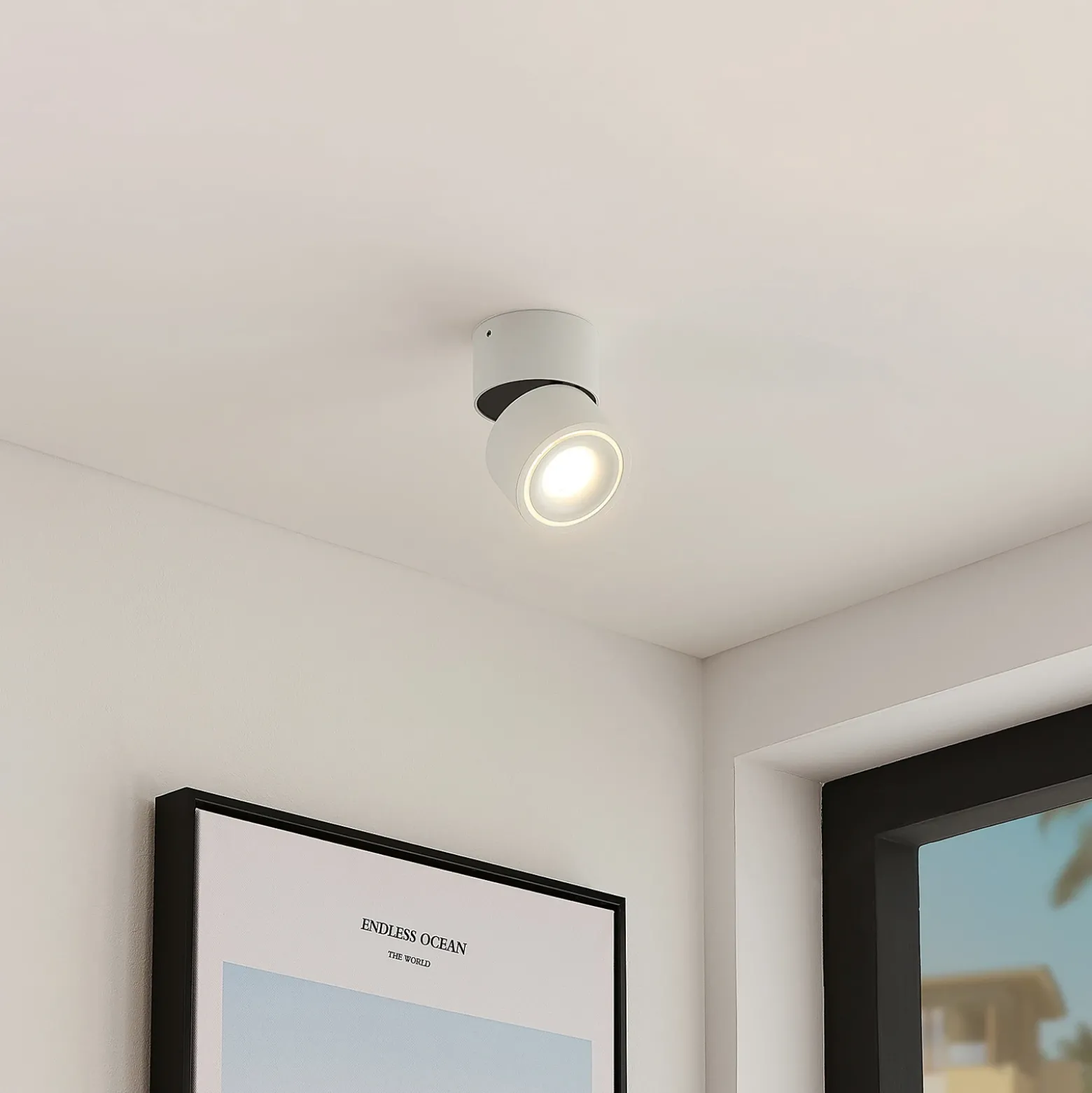 Arcchio Foco downlight LED Rotari, blanco, 1 luz, 681 lm