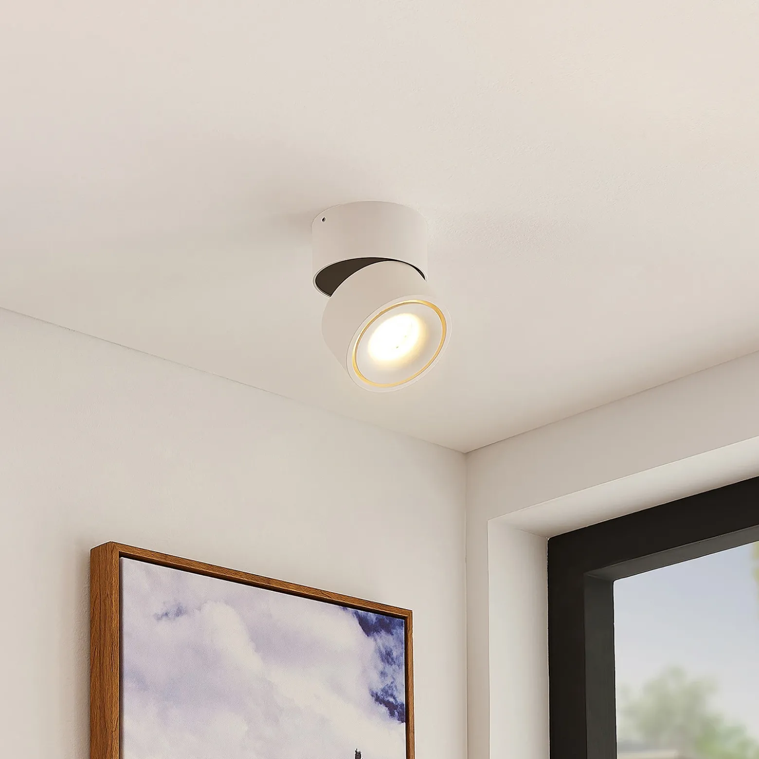 Arcchio Foco downlight LED Rotari, blanco, 1 luz, 946 lm