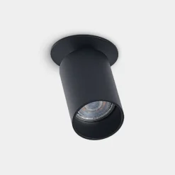 Arcchio foco empotrable Davin, negro, cilindro, lote de 2