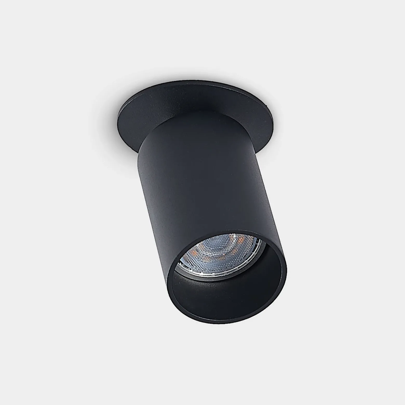 Arcchio foco empotrable Davin, negro, cilindro, lote de 3