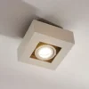 Arcchio foco Vince, 14 x 14 cm, blanco/cromo, metal, GU10