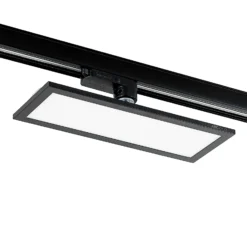 Arcchio Hairis panel LED trifásico, 30 cm, negro, 4000 K