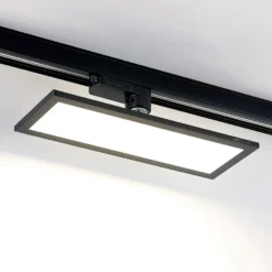 Arcchio Hairis panel LED trifásico, 30 cm, negro, 4000 K