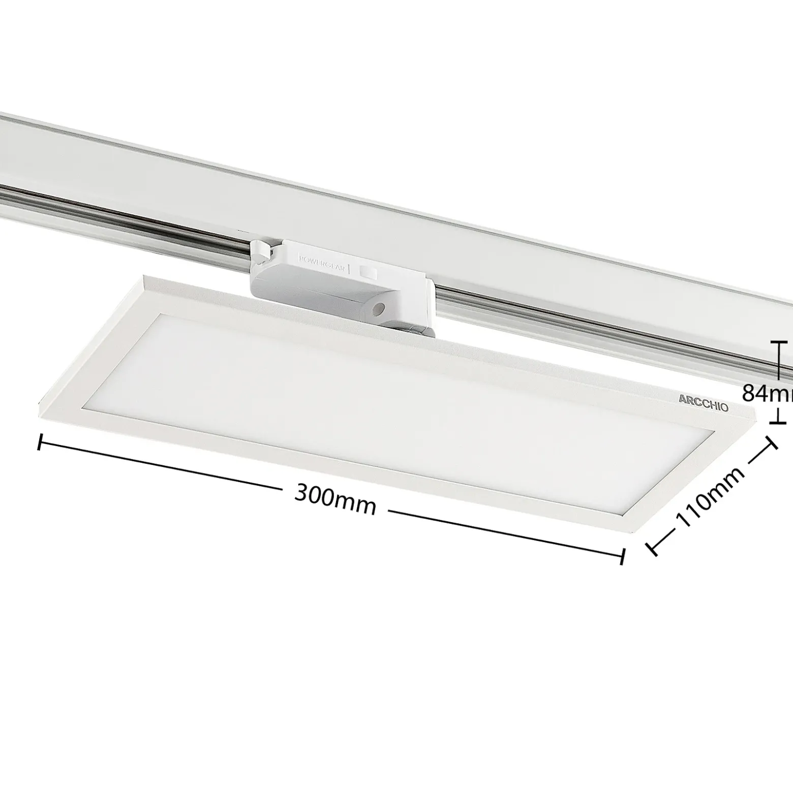 Arcchio Hairis panel LED trifásico blanco 4000 K