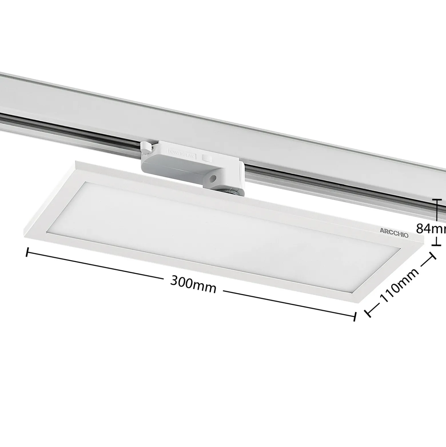 Arcchio Hairis panel LED trifásico blanco 3000 K