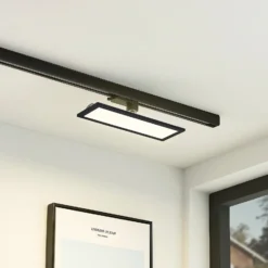 Arcchio Hairis panel LED trifásico, 30 cm, negro, 4000 K