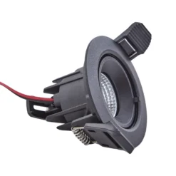 Arcchio Harcos downlight LED, negro, Ø 8 cm, 4.000K