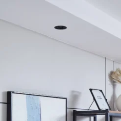 Arcchio Harcos downlight LED, negro, Ø 8 cm, 4.000K