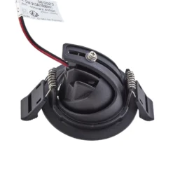 Arcchio Harcos downlight LED, negro, Ø 8 cm, 4.000K