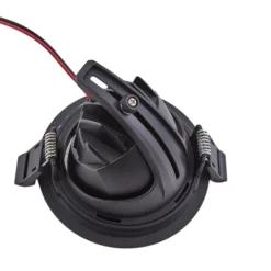 Arcchio Harcos downlight LED, negro, Ø 11 cm, 4.000K