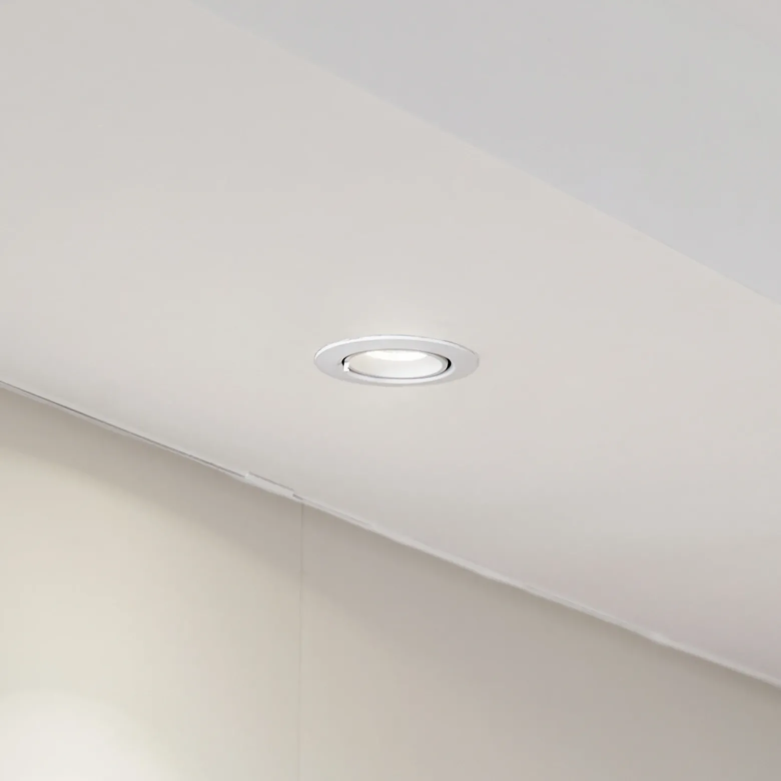 Arcchio Harcos downlight LED, blanco, Ø 8 cm, 4.000K