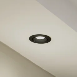 Arcchio Harcos downlight LED, negro, Ø 11 cm, 4.000K