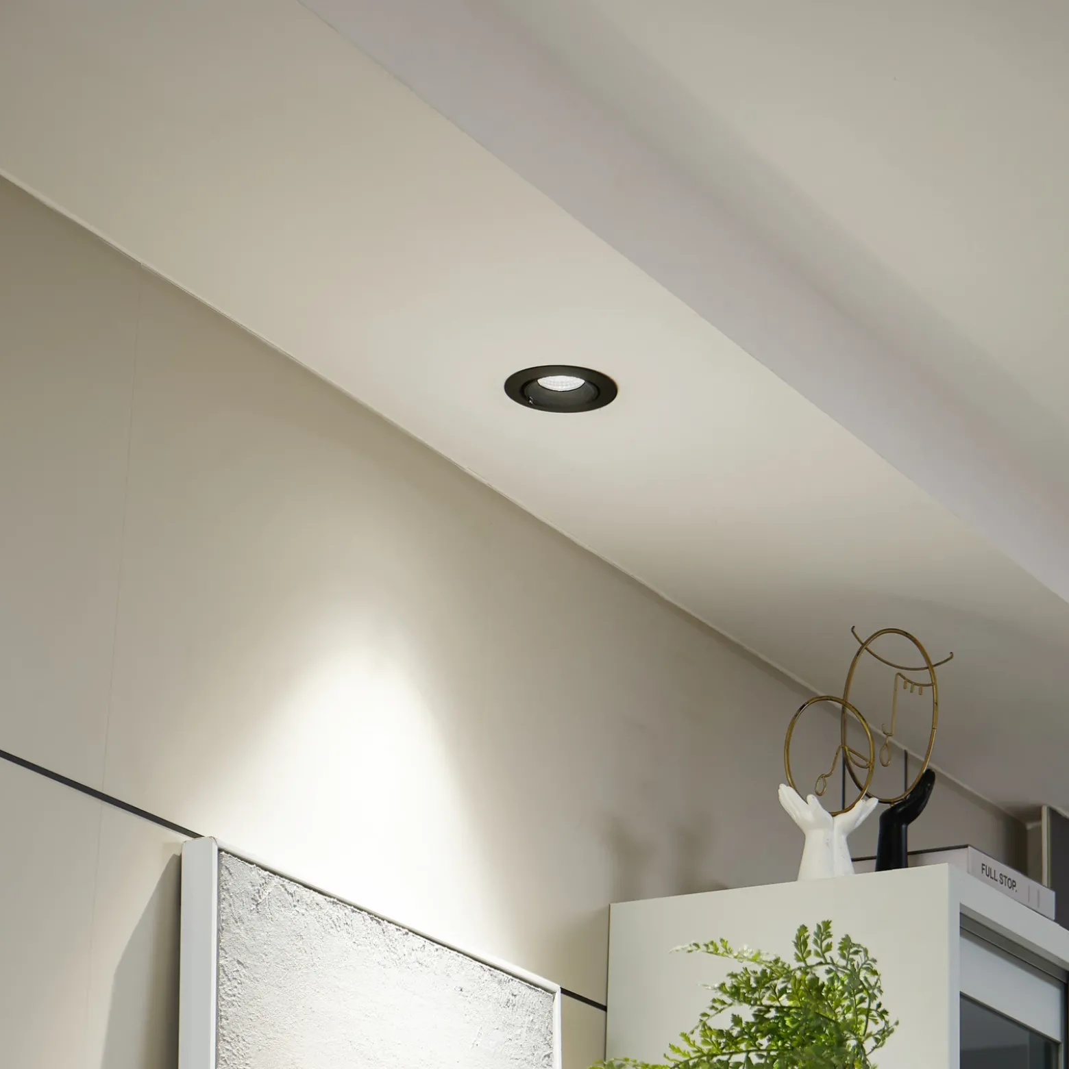 Arcchio Harcos downlight LED, negro, Ø 11 cm, 4.000K