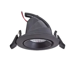 Arcchio Harcos downlight LED, negro, Ø 11 cm, 4.000K