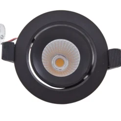 Arcchio Harcos downlight LED, negro, Ø 11 cm, 4.000K