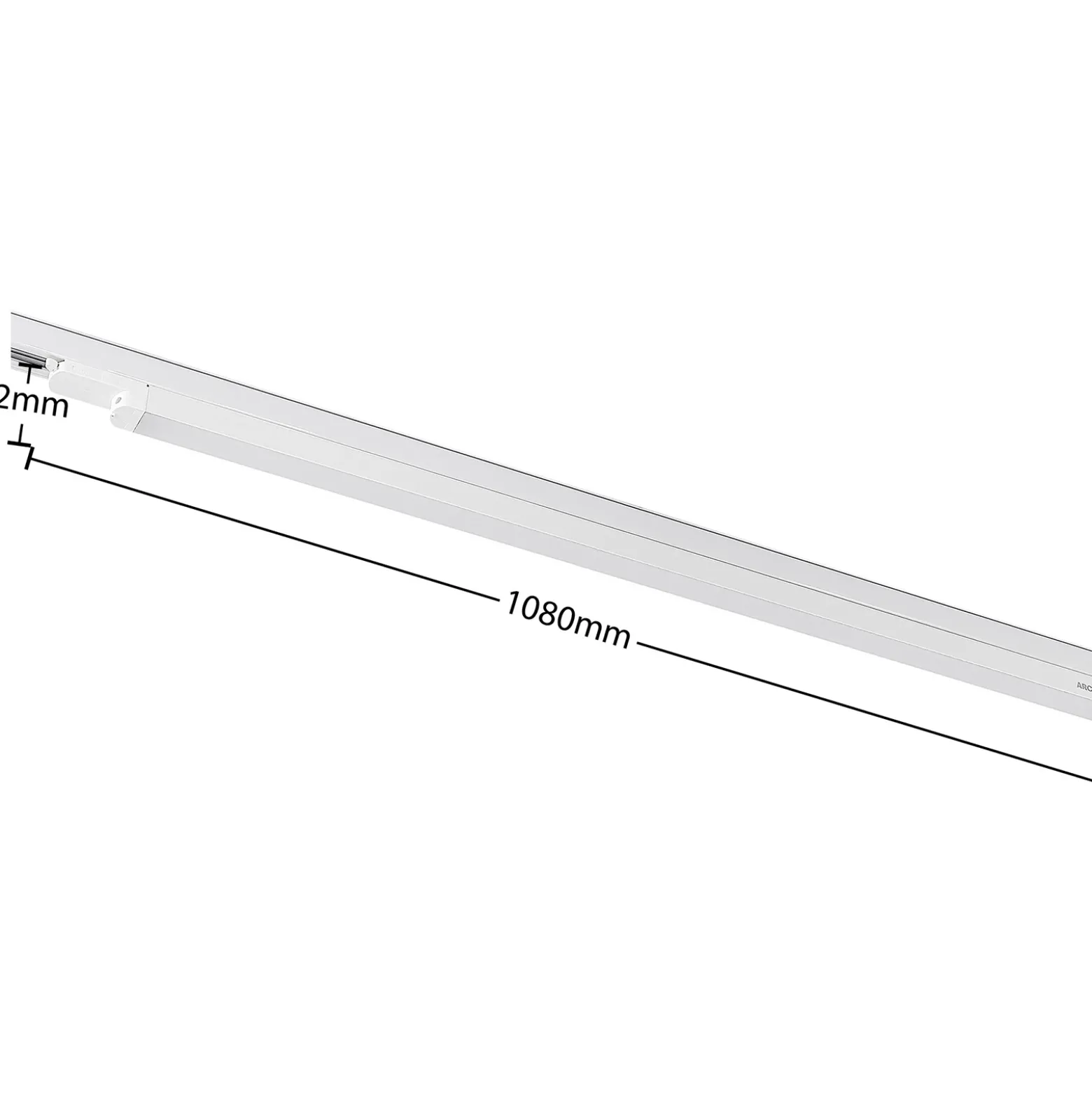 Arcchio Harlow lámpara de riel LED, blanca, 109 cm, 4.000 K