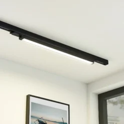 Arcchio Harlow lámpara de riel LED, negra, 69 cm, 4.000 K