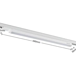 Arcchio Harlow lámpara de riel LED, blanca, 69 cm, 4.000 K