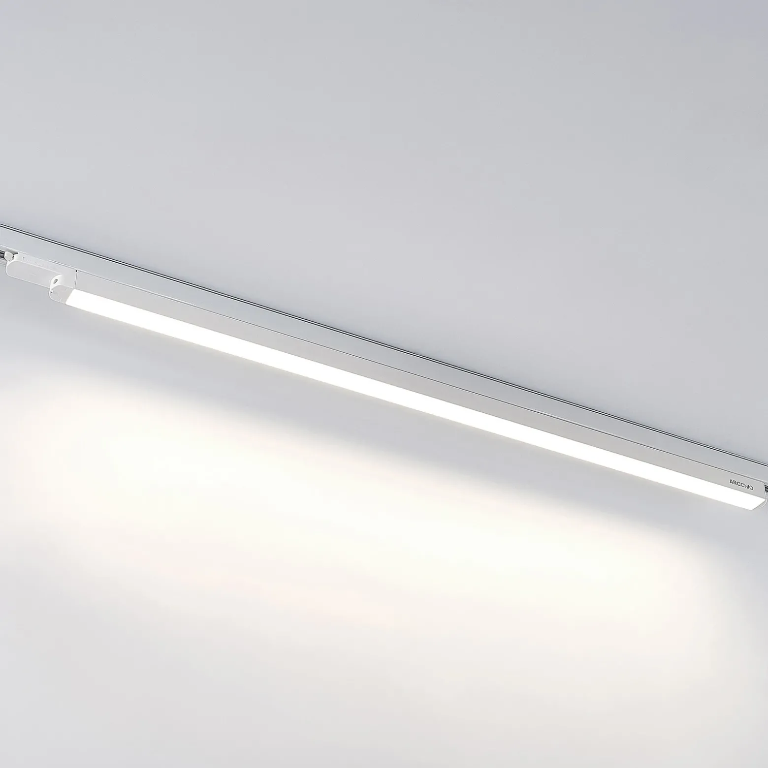 Arcchio Harlow lámpara de riel LED, blanca, 109 cm, 4.000 K