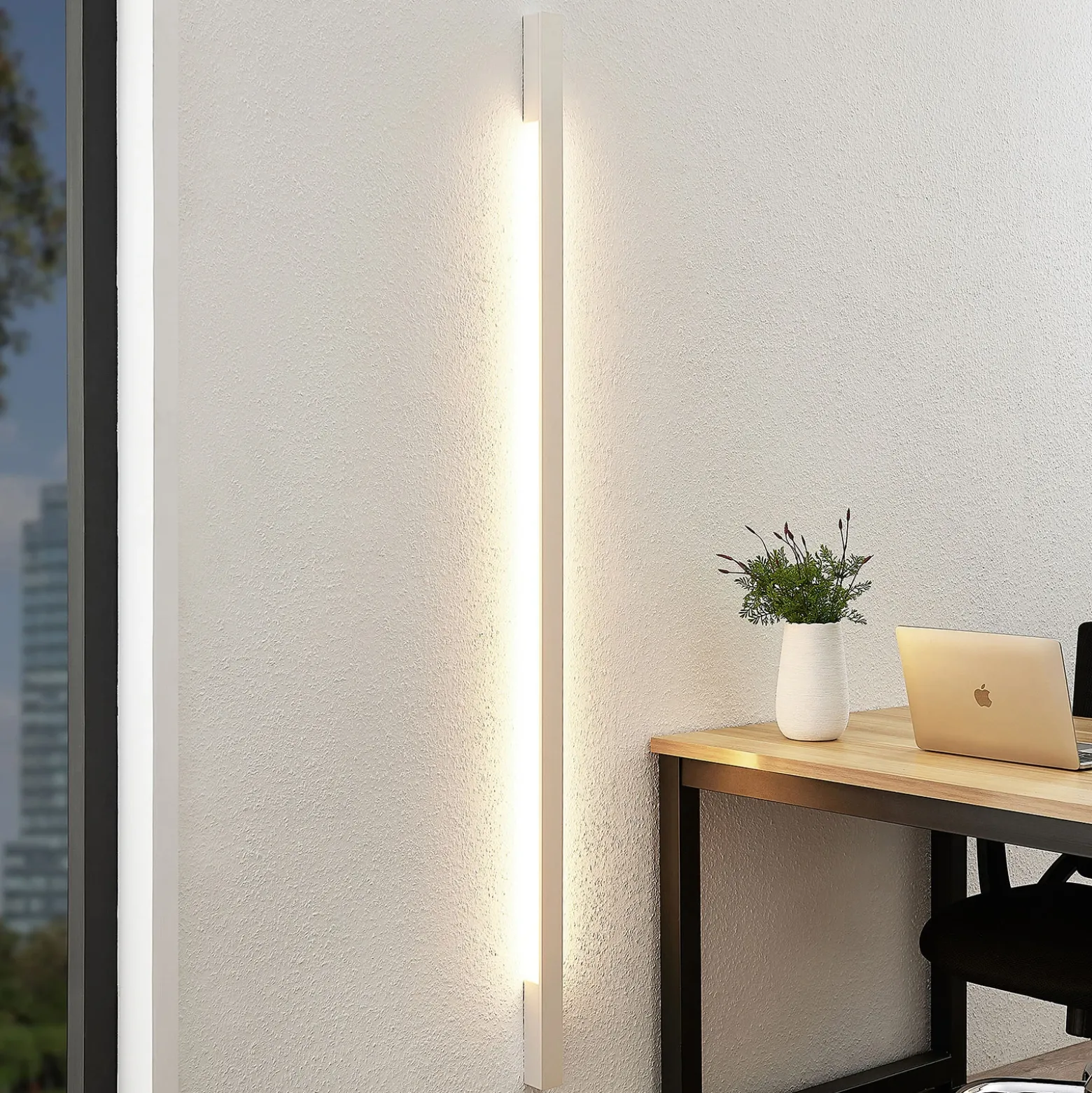 Arcchio Ivano LED wall light 170 cm blanco