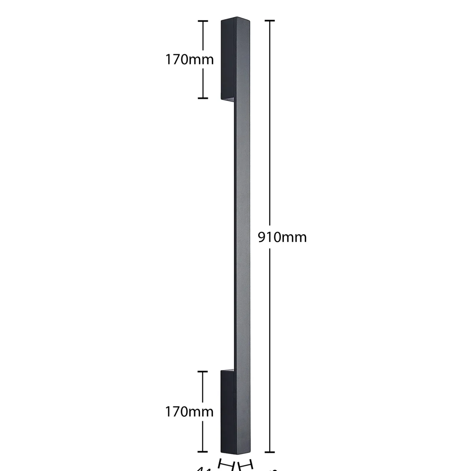 Arcchio Ivano LED wall light 91 cm negro