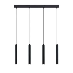 Arcchio Kammeron lámpara colgante LED, negro, metal, 80 cm