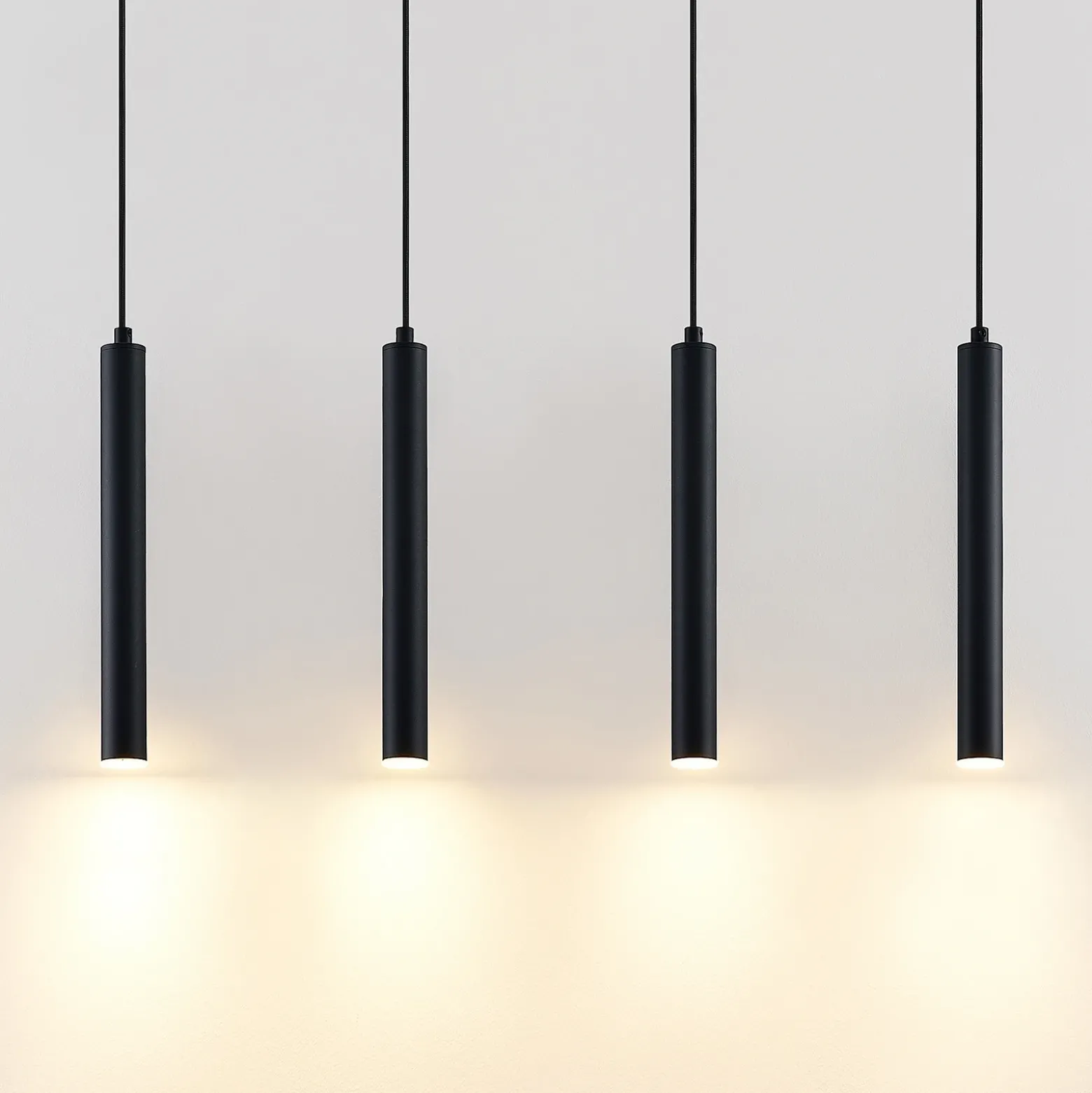 Arcchio Kammeron lámpara colgante LED, negro, metal, 80 cm
