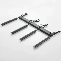 Arcchio Kammeron lámpara colgante LED, negro, metal, 80 cm