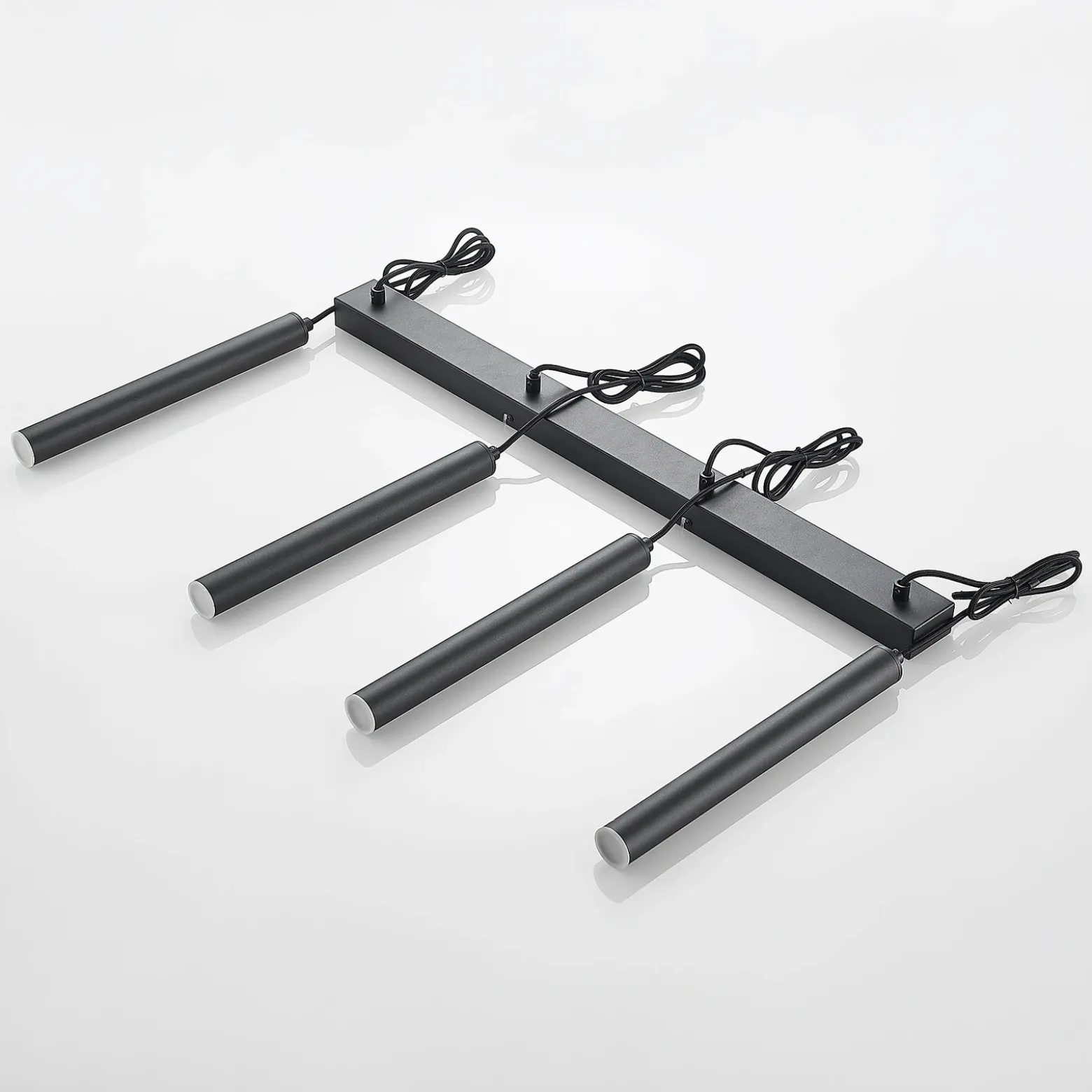Arcchio Kammeron lámpara colgante LED, negro, metal, 80 cm