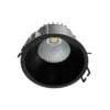 Arcchio LED downlight Niria, negro, 3.000K