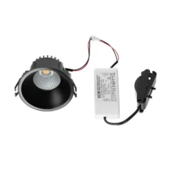 Arcchio LED downlight Niria, negro, 3.000K