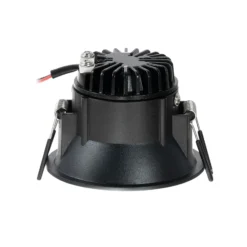 Arcchio LED downlight Niria, negro, 3.000K