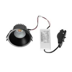 Arcchio LED downlight Niria, negro, 2.700K