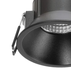 Arcchio LED downlight Niria, negro, 2.700K
