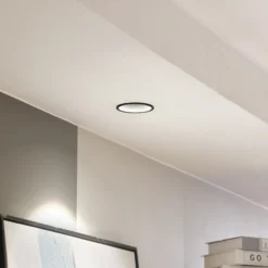Arcchio LED downlight Niria, negro, 4.000K