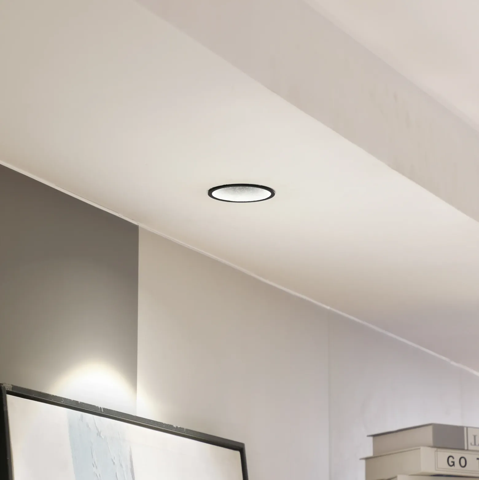 Arcchio LED downlight Niria, negro, 4.000K