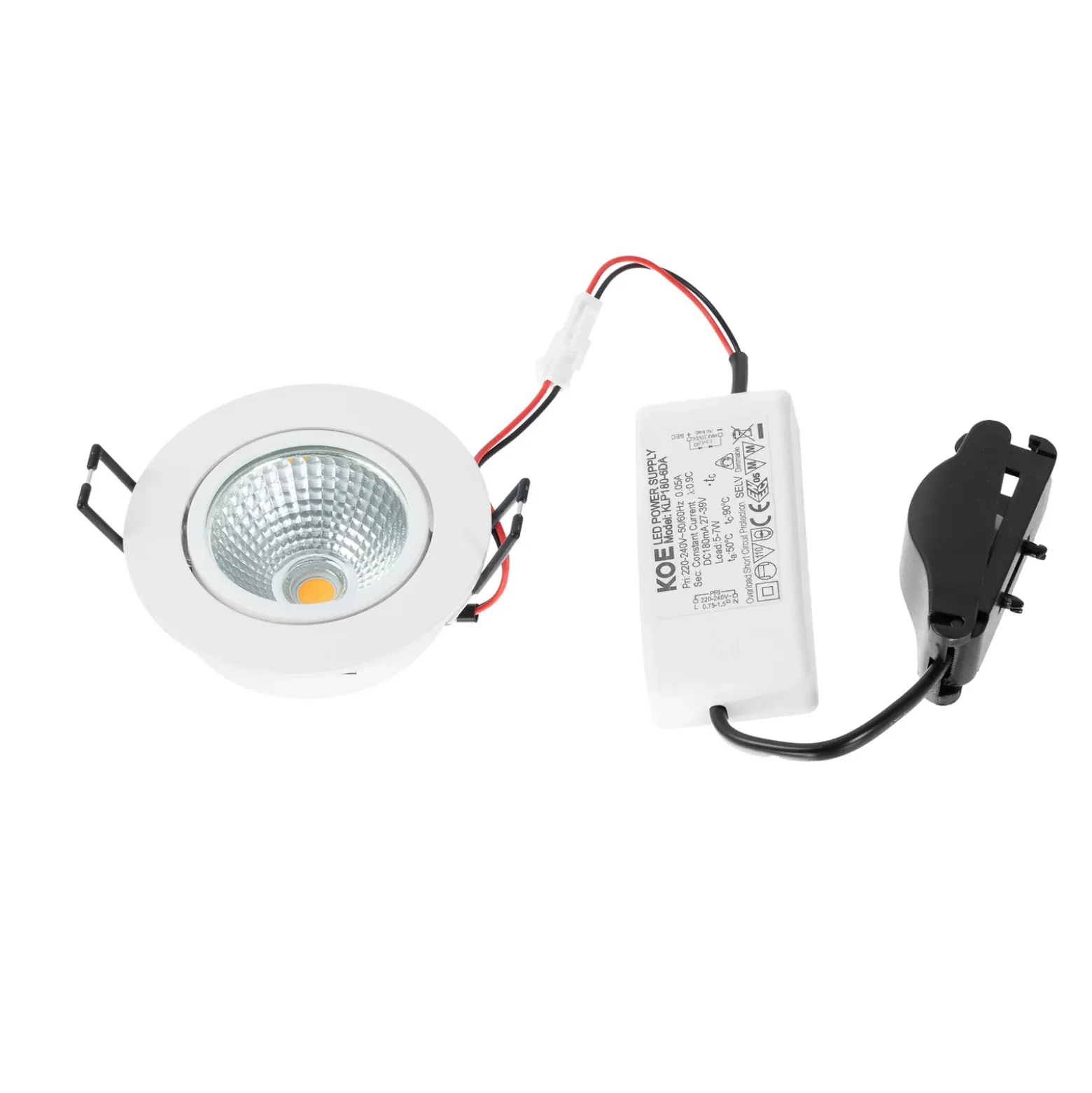 Arcchio LED downlight Zarik, blanco, 3.000K