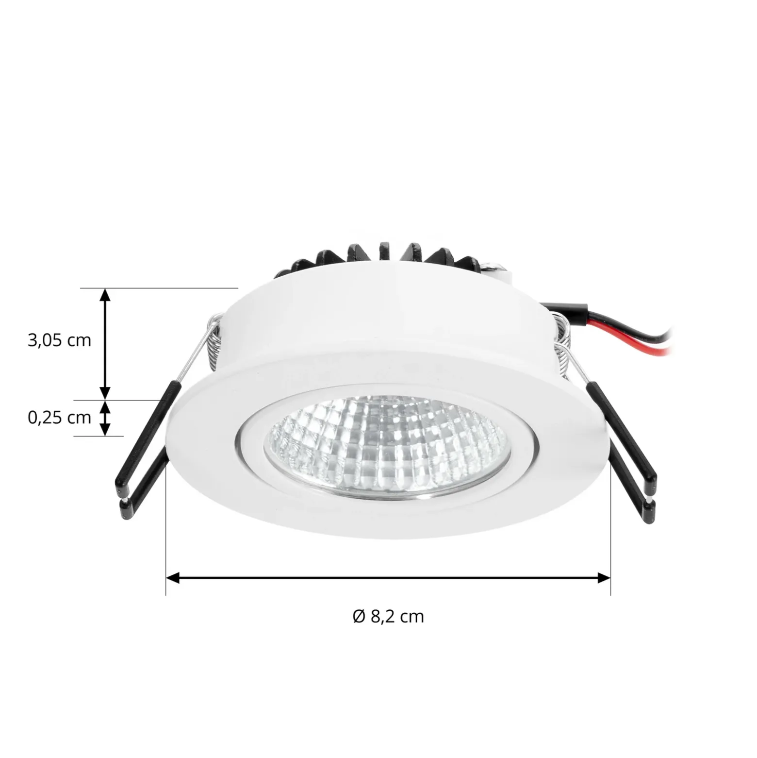 Arcchio LED downlight Zarik, blanco, 4.000K
