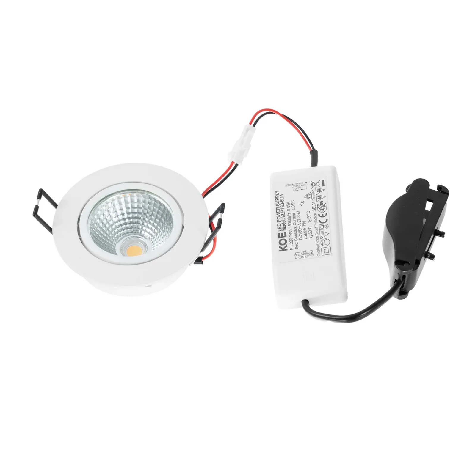 Arcchio LED downlight Zarik, blanco, 4.000K