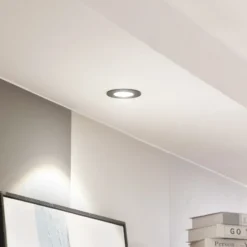 Arcchio LED downlight Zarik, negro, 4.000K