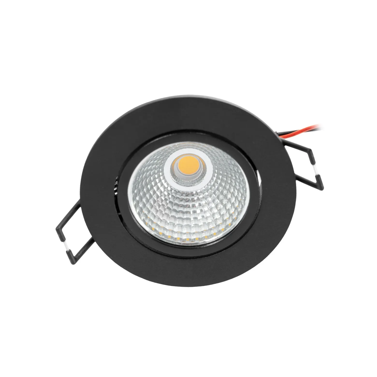 Arcchio LED downlight Zarik negro, 3.000K