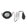 Arcchio LED downlight Zarik, negro, 2.700K