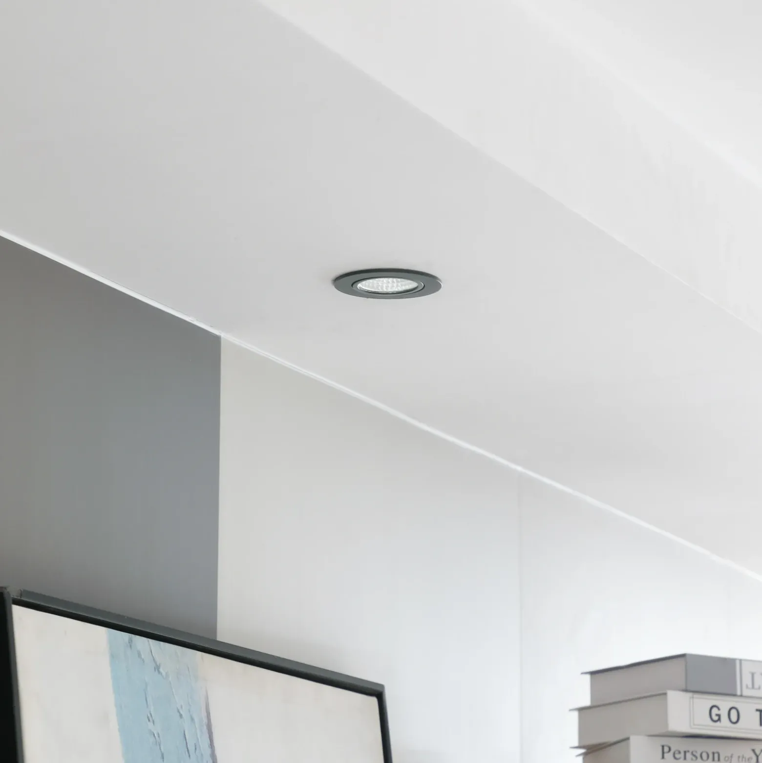 Arcchio LED downlight Zarik, negro, 2.700K